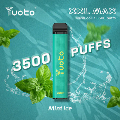 Yeni Yuoto XXL MAX 3500 Puflar Tek Kullanımlık Vape nane bobini puf nane buz tatları