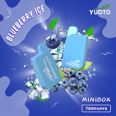 2% 5% Nikotin Yuoto Mini Box 700 Puffs Vape Tek Kullanımlık 3.6V Giriş Voitage