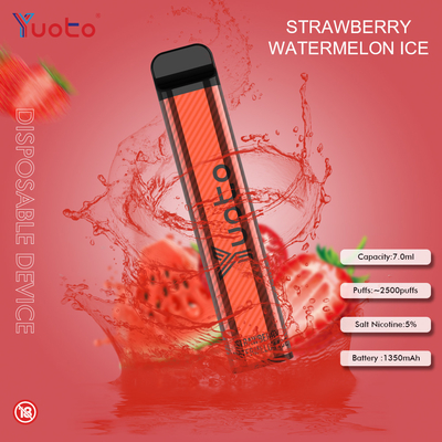 Yuoto 2500 Puffs 23 tat 7 ML Kapasite 1200 mAh pil kapasitesi Mint Ice