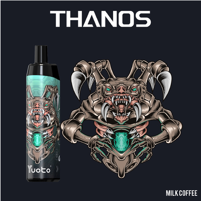 Orijinal Yuoto Thanos 5000puff Tek Kullanımlık Vape E-Sigaralar Vape Kalem Mesh Bobin Şarj Edilebilir 650mAh 14ml Nikotin 5% /2%
