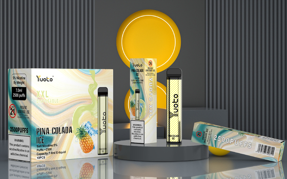 Orijinal Tatlar Yuoto XXL 2500 Puf, Tek Kullanımlık E Sigara %2 Nikotin toptan fabrika