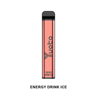 Yuoto XXL 2500 Puflar en popüler tek kullanımlık vape Enerji İçeceği Buz 7ml 1200mAh 5%