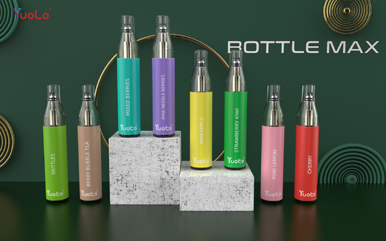 TPD ile Avrupa'da 2ml 400mah %100 Orijinal Yuoto şişe max 600 Puffs Tek Kullanımlık Vape