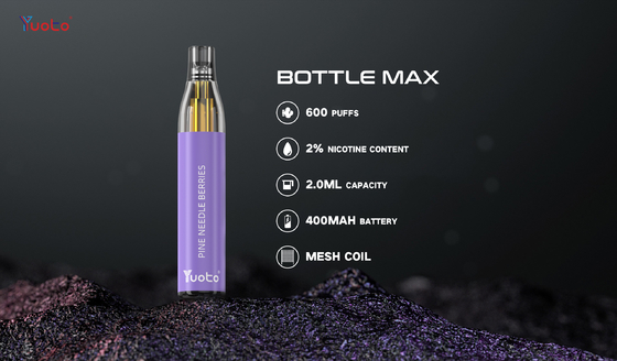 TPD 600 Puffs Yuoto Şişe Max, Mesh Bobin Tek Kullanımlık E Sigara