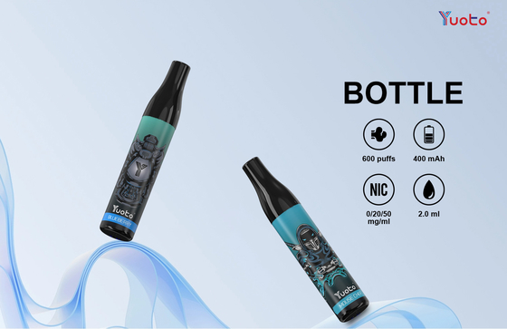 Orijinal 600 Puffs 2% Nic Tuz Yuoto Şişe Tek Kullanımlık Vape 14 Tatlar