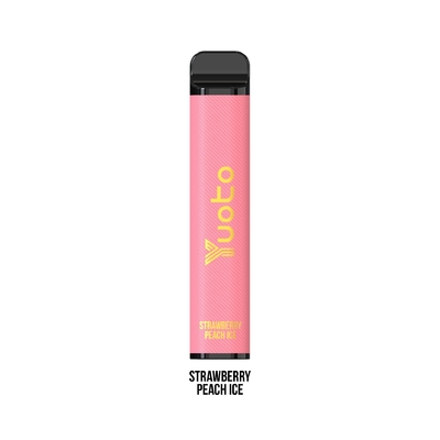 50mg Nikotin Yuoto Tek Kullanımlık E Çiğ 3500 Puf Çilek Şeftali 1200mAh 9ml E Suyu