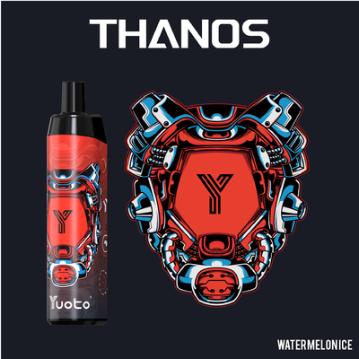 Çin'den Çilek Karpuz Buz 5000 Puffs Tek Kullanımlık Vape Pod Yuoto Thanos Mesh Coil 14ml Ejuice 650mAh Pil
