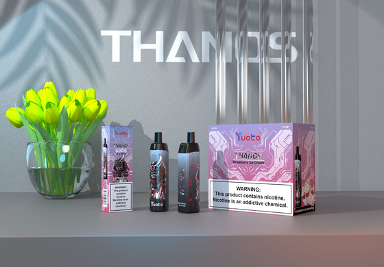 Tek Kullanımlık Vape Pod 5000 Puffs Muz Aromalı Yuoto Thanos Mesh Bobin 14ml Ejuice 650mAh Pil Dökme Çin Fabrikası