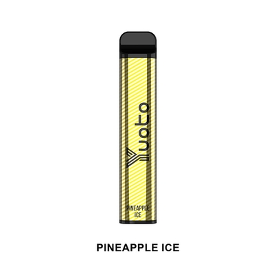 Yuoto Tek Kullanımlık Vape Kalem Cihazı 2500 Puffs en iyi tek kullanımlık ecig 2022 ananas Buz 7ml