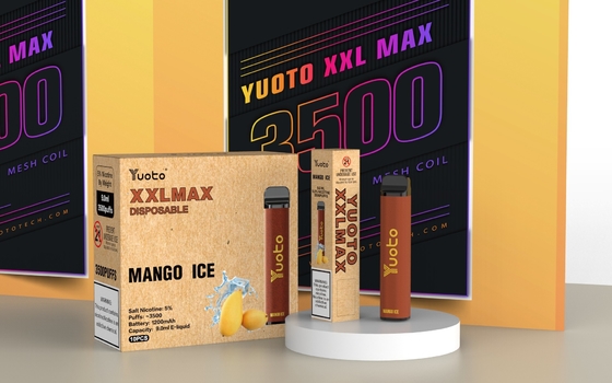 karpuz aroması Yuoto xxl Max 3500 Puflar Tek Kullanımlık Vape buharlaştırıcı Örgü Ruloları Deri Yüzey 9ml