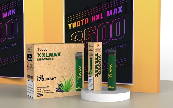 Yuoto Tek Kullanımlık Vape 3500 Puffs Çilek Ahududu XXL Max Puff Plus BAE için