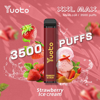 Ananas Buzu Tek kullanımlık Vape 3500 Puffs 1200mah Mesh Koil 16 Aroması ile