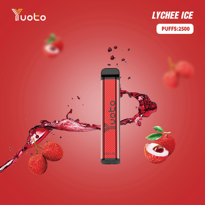 Yuoto XXL 2500 Puffs 7ml E-Sıvı Hızlı Kargo Dubai ile tek Vape kalem Lychee buz