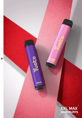 çilek kivi Yuoto 3500 Puffs Tek Kullanımlık Vape pod 2% /%5 nicotion çıkış gücü 3.7v