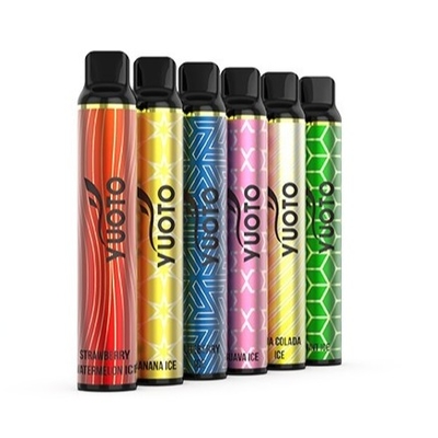 Yuoto En İyi Tek Kullanımlık Vape 2022 Şeftali Buz Tatlı Toptan Avrupa 3000 Puffs 50mg Nikotin