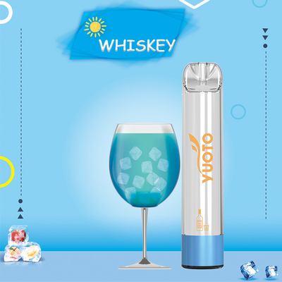 YUOTO shine pro 2000puffs tek kullanımlık vape led Renkli parıltı 5.0ml meyve suyu ve 850mAh