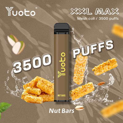 Fabrika Toptan Tek Vape Kalem Yuoto XXL Max 3500 Puffs Örgü Bobin 9 ml E-Sıvı 1200 mAh Pil