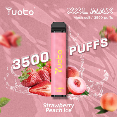 Toptan MSDS 3500puffs Tek Kullanımlık Vape Kalem 2022 Yeni Tasarım Tek Kullanımlık Buharlaştırıcı Örgü Bobin 14 ml E-Sıvı Kok Buz