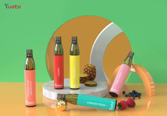 20mg Nikotin 600 puf YUOTO Şişe Max, Mesh Bobin TPD Tek Kullanımlık Vape% 2 Nikotin