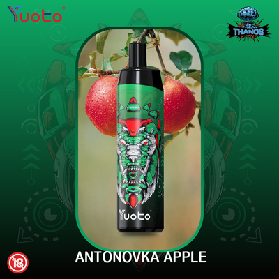 Tek kullanımlık buharlaştırıcı% 5 Nikotin Yuoto Thanos 5000 Puffs Kalem Nargile 14 ML 650 mAh C Tipi Örgü Bobin