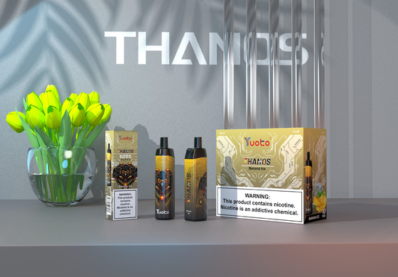 % 5 Nikotin Yuoto Thanos 5000 Puffs Kalem Nargile 14ML 650mAh Tip C ile Örgü Bobin