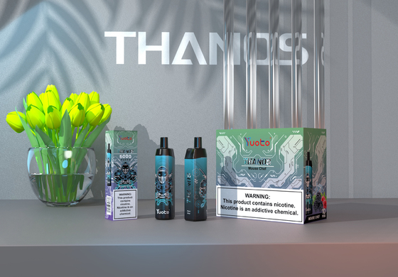 5000 Puffs Şarj Edilebilir Örgü Bobin Yuoto Thanos Vape 15 Tatlar Orijinal