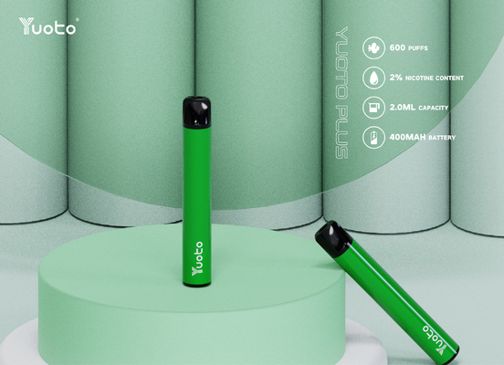 % 2 Nikotin 2ml E Juice Yuoto Plus Tpd Sertifikalı 600 Puffs Vape Pen