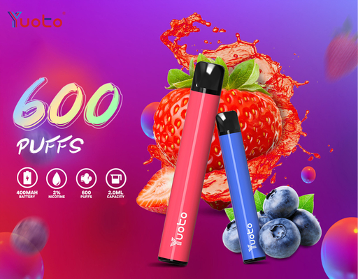 Değiştirilebilir 5 Renkli Tpd Vape Pod, Canlı 600 Puffs Kartuş Mod Cihazı