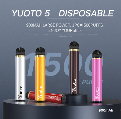 % 100 Orijinal 1500 Puf Yuoto Elektronik Sigaralar 900mAh 5ml Tek Kullanımlık Önceden Doldurulmuş Fabrika Toptan E Çiğ Buharlaştırıcı 2