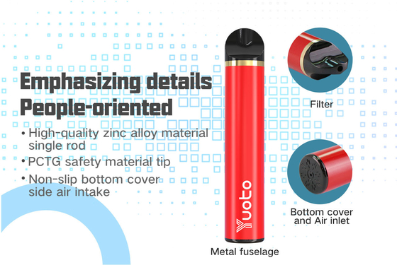 % 100 Orijinal 1500 Puf Yuoto Elektronik Sigaralar 900mAh 5ml Tek Kullanımlık Önceden Doldurulmuş Fabrika Toptan E Çiğ Buharlaştırıcı 2