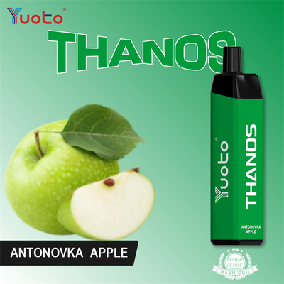 Type C Şarj Edilebilir Yuoto Thanos 5000 Puffs Tek Kullanımlık Vape 14ml E Sıvı 650mAh