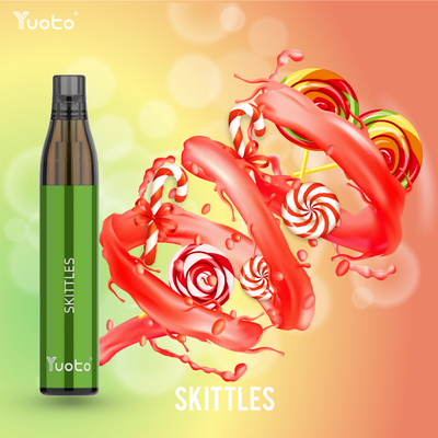 Yuoto Şişe Max 600puff Tek Kullanımlık Vape Mesh Coil 2ml TPD, 16 Tatlar ile