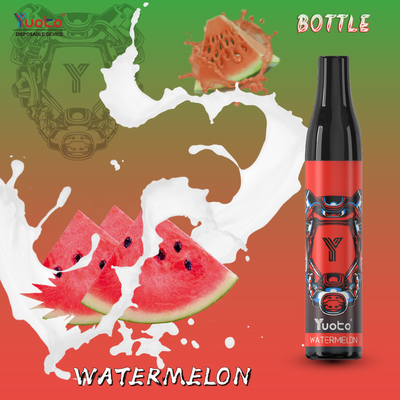 Orijinal Yuoto Şişe 600 Puffs Tek Bakla Vape Karpuz 20 mg Örgü Bobin Toptan