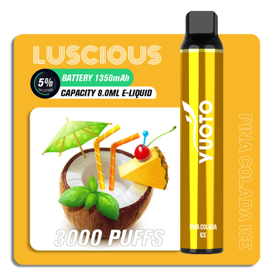 ODM 3000 Puffs Tek Kullanımlık Elektronik Sigara, Yuoto Luscious E Cig OEM