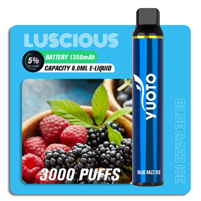 ODM 3000 Puffs Tek Kullanımlık Elektronik Sigara, Yuoto Luscious E Cig OEM