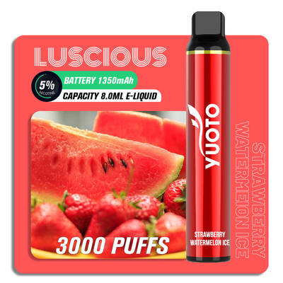 OEM ODM Meyve Aromalı Puff Bar Vape Kalemi, 8ml 3000 Puff Yuoto Tatlı Tek Kullanımlık Vape