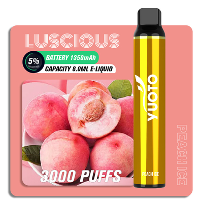 Çin Fabrikasından Özel 8ml Tek Kullanımlık Kartuş 1350mAh Yuoto Vape Pen