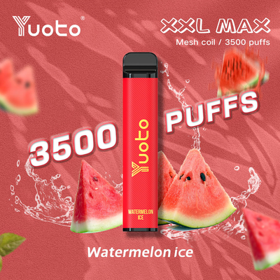 9 Ml Yuoto Tek Kullanımlık Vape XXL MAX 3500 Puffs Cihaz Aromaları 1200 Mah