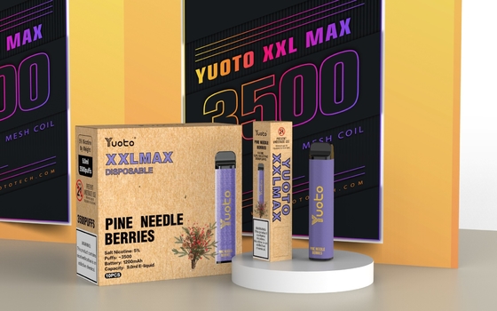 Yuoto XXL Maks %0 %2 %5 Nic Tek Kullanımlık E Sigaralar Önceden Doldurulmuş Kartuş Hasır Bobin