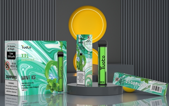Ayarlanabilir Hava Akışı XXL 2500 Puffs Vape Cihazı 7ML Dahili Pod 1200mah
