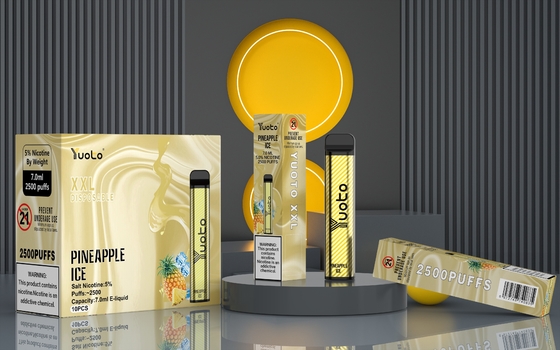 Ayarlanabilir Hava Akışı XXL 2500 Puffs Vape Cihazı 7ML Dahili Pod 1200mah