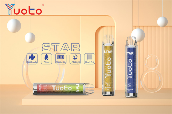 16 Renk Yuoto Vape Star 1000mAh 3.2V Pil Elektronik Sigara