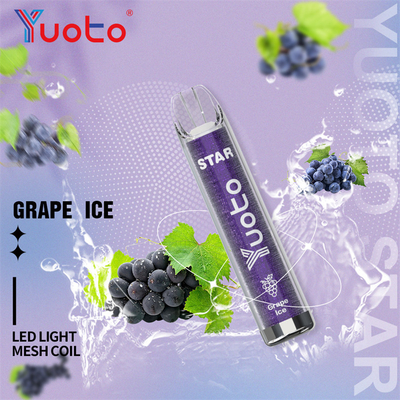 1.2ohm Tek Kullanımlık 3000 Puflar 16 Renkli Yuoto Vape Yıldızı