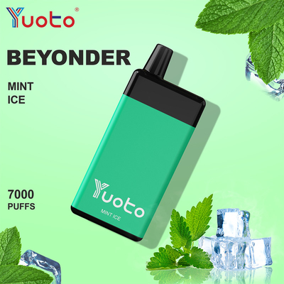 Yuoto Beyonder 7000 Puffs Tek kullanımlık Vape Pen Pod Mesh Coil Şarj edilebilir E Sigaraları