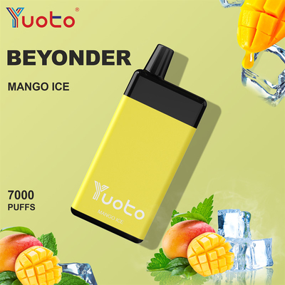 Yuoto Beyonder 7000 Puffs Tek kullanımlık Vape Pen Pod Mesh Coil Şarj edilebilir E Sigaraları