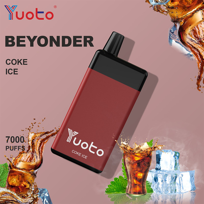 Yuoto Beyonder 7000 Puffs Tek kullanımlık Vape Pen Pod Mesh Coil Şarj edilebilir E Sigaraları