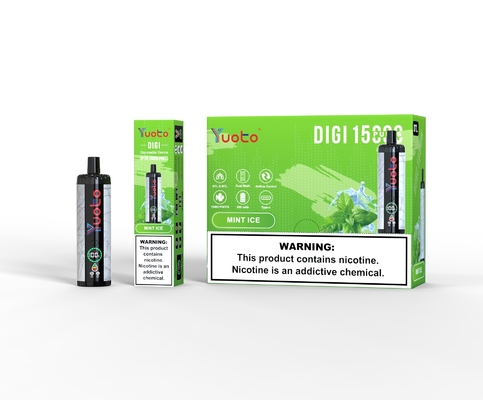 Yuoto DIGI 15000 Puffs Daul Mesh Coil Vape 20 ML Tek kullanımlık Vape