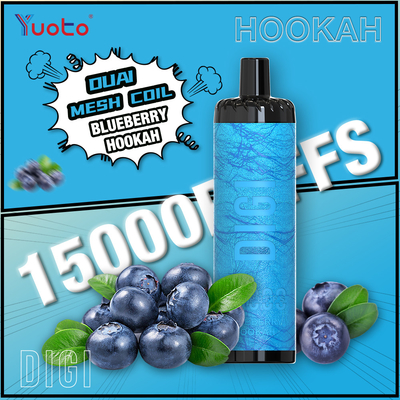 YUOTO Üretici DIGI 15000 Puffs Daul Mesh Coil Vape Düzenlenebilir Hava Akışı MTL ve DTL