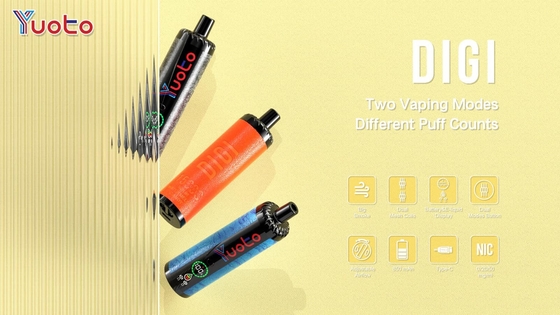 YUOTO Tek kullanımlık Vape Plastik AL DualMesh Bobin 15000 puffs 850mAh Düzenlenebilir Hava Akışı 23 Aroması