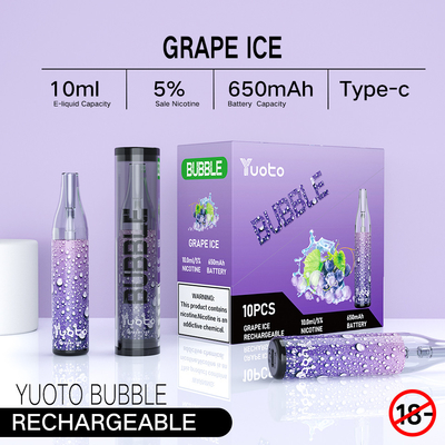 15 Lezzet Pod Sistemi Cihazı 2300 Puffs Dokulu Desenli Silindirik Tasarım